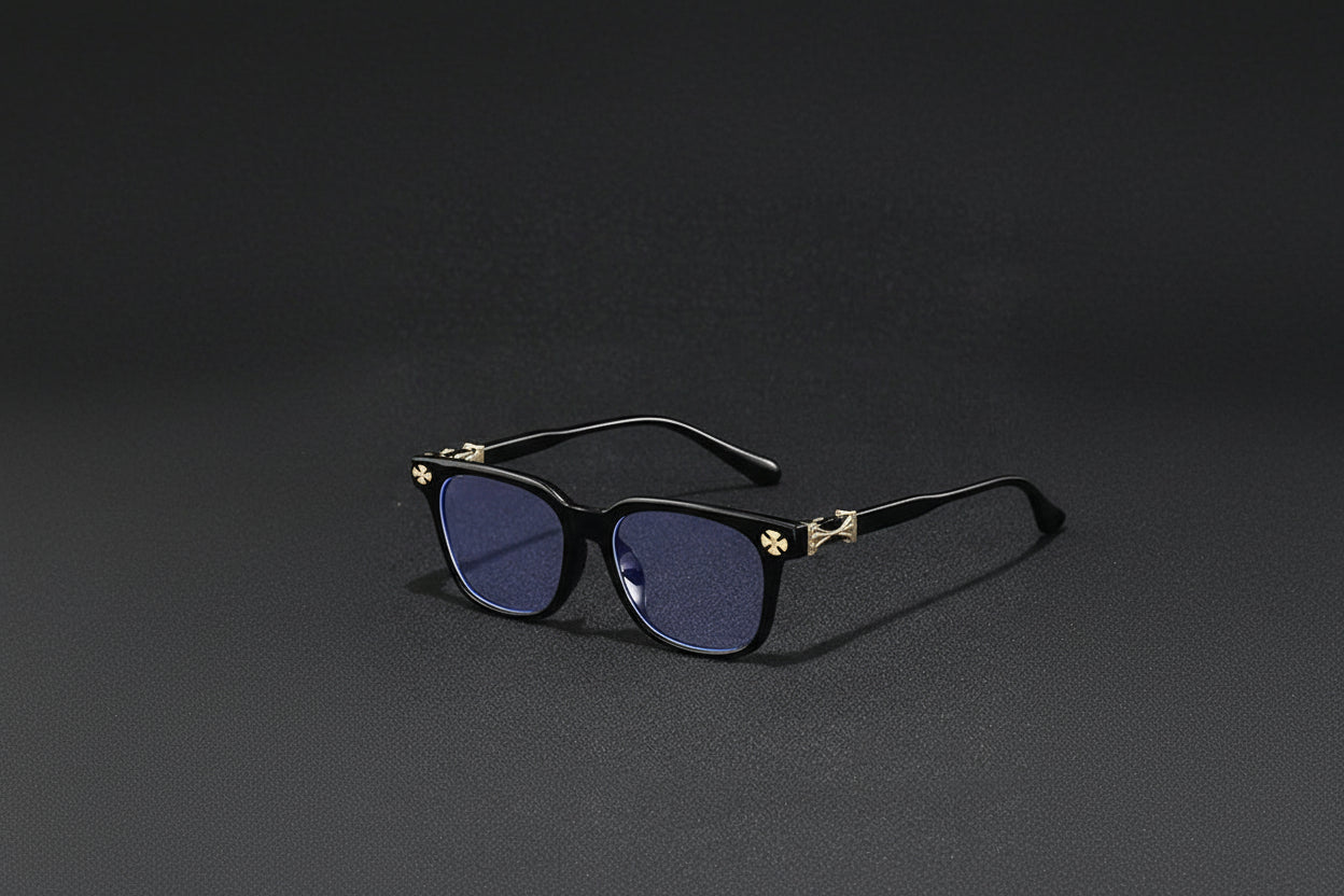 Metallic Blue Light Glasses